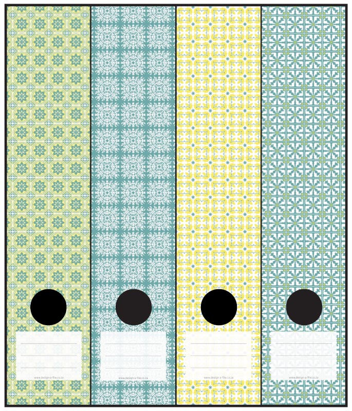 Pretty Labelers Pretty Tiles File Labels – Design-A-File